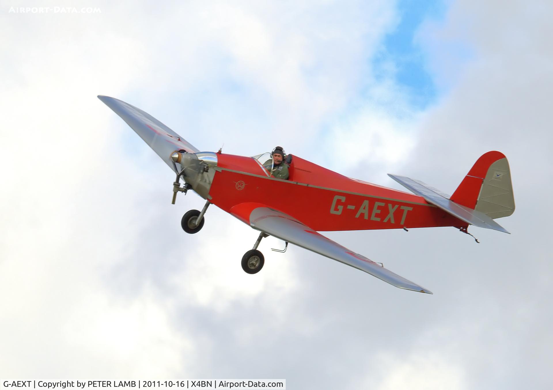 G-AEXT, 1937 Dart Kitten II C/N 123, Photo taken at Breighton E.Yorks