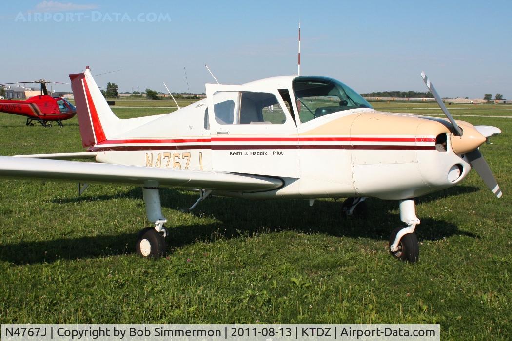 N4767J, 1967 Beech A23-19 C/N MB-210, At Toledo-Metcalf during the EAA fly-in.