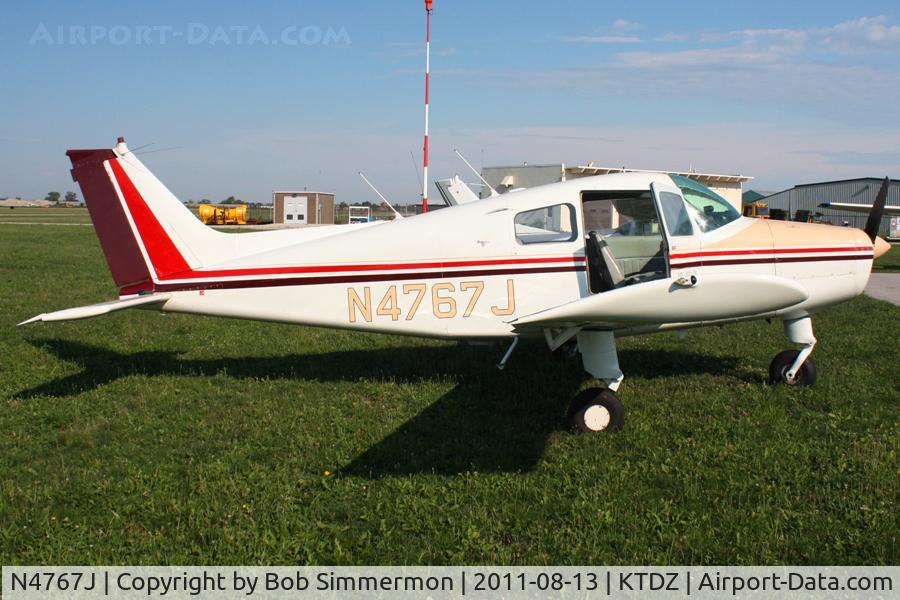 N4767J, 1967 Beech A23-19 C/N MB-210, At Toledo-Metcalf during the EAA fly-in.