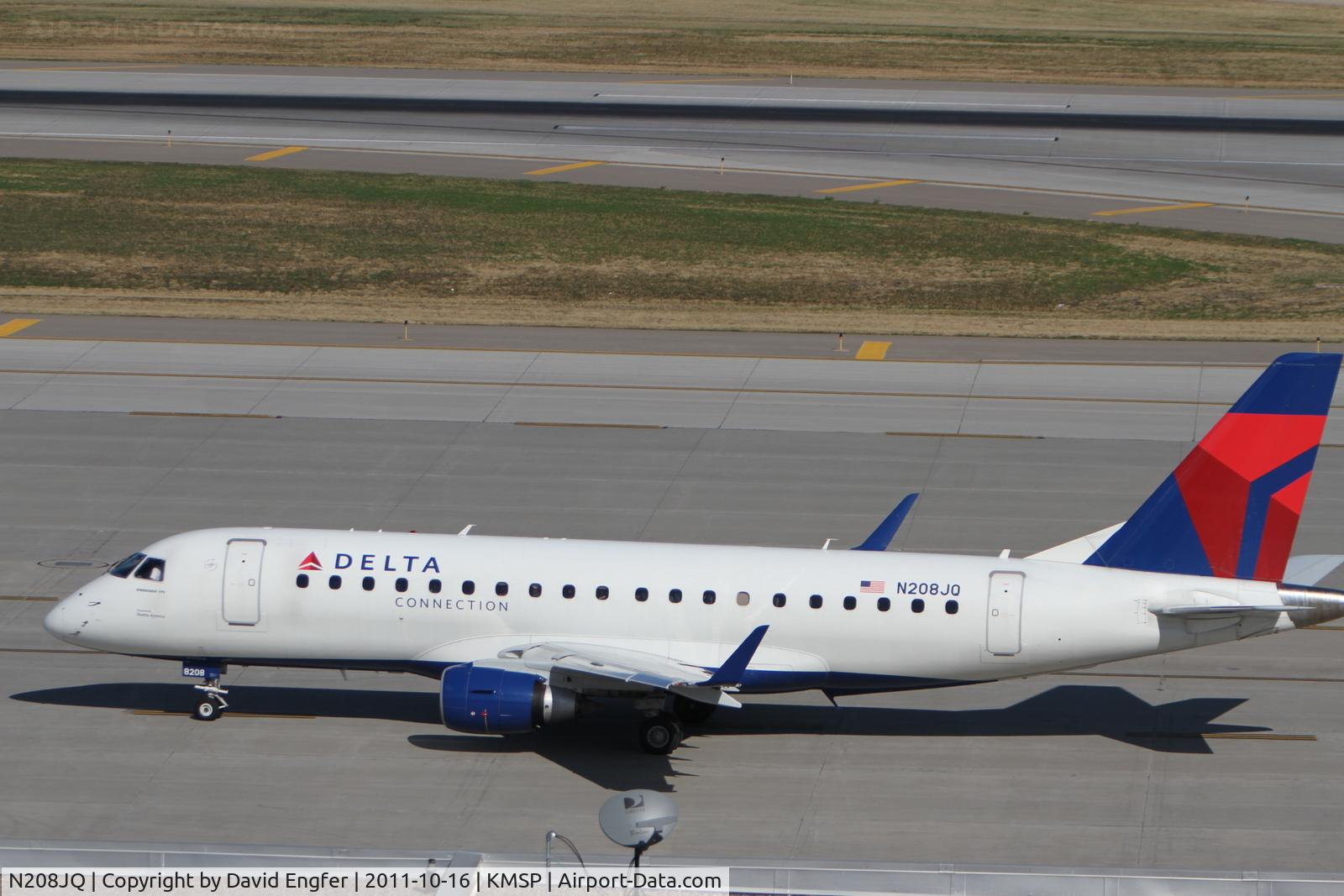 N208JQ, 2008 Embraer ERJ-170-200LR 175LR C/N 17000257, @ KMSP