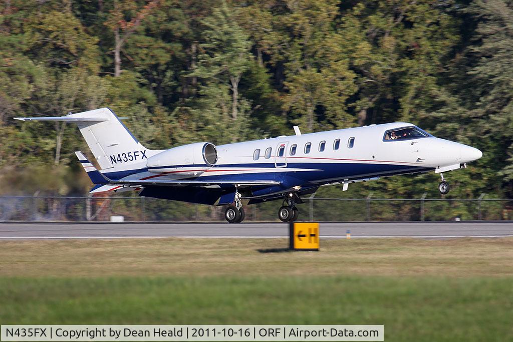 N435FX, Learjet Inc 45 C/N 271, Business Jet Solutions (Bombardier Flexjet) N435FX from Charlotte/Douglas Int'l (KCLT) landing RWY 23.