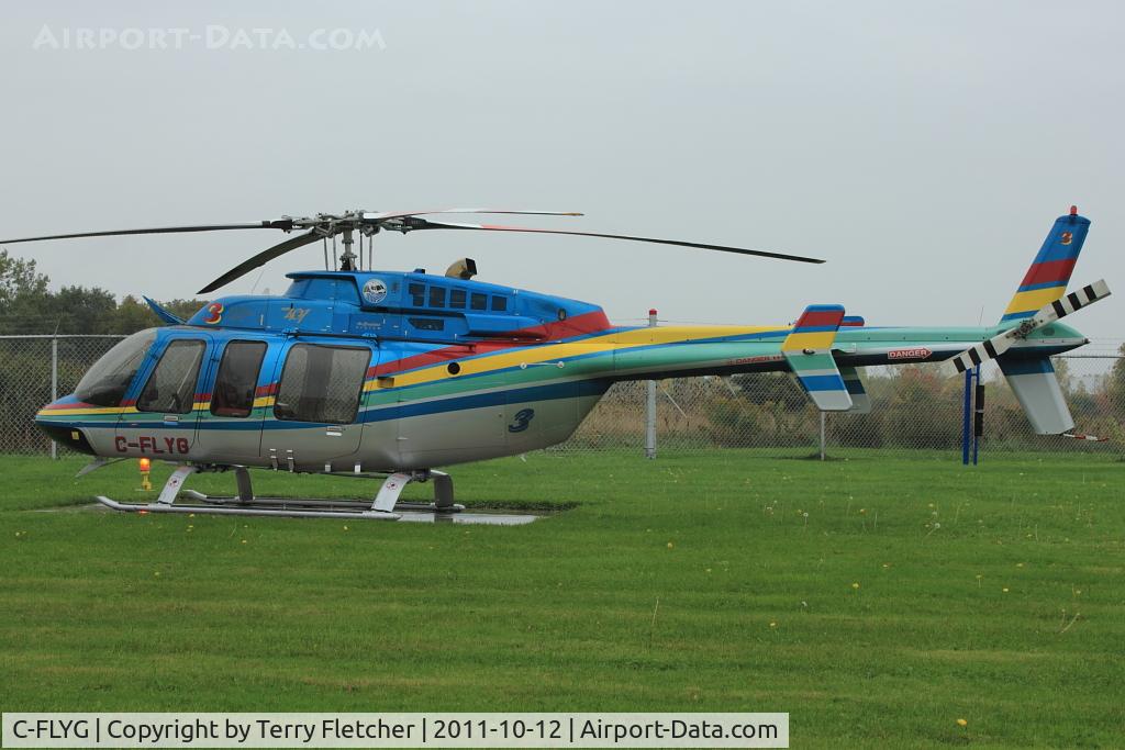 C-FLYG, 1996 Bell 407 C/N 53033, 1996 Bell 407, c/n: 53033 of Niagara Helicopters at Homebase