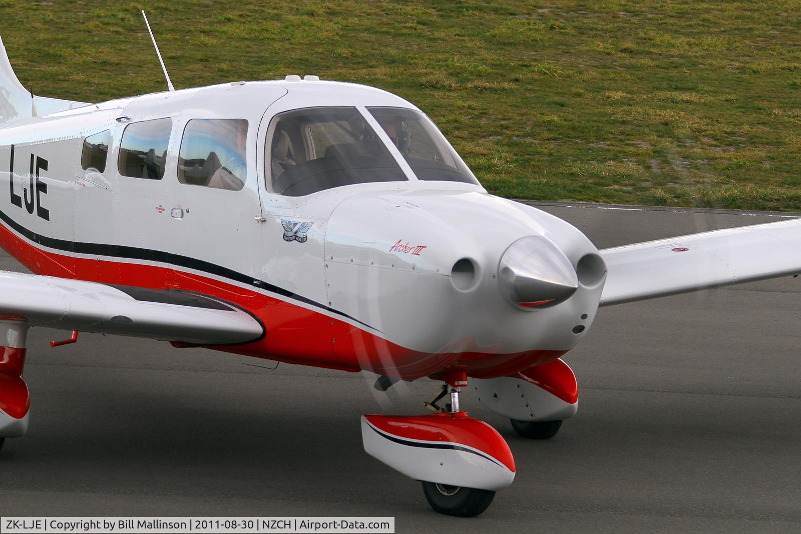 ZK-LJE, 2008 Piper PA-28-181 C/N 2843672, back from a mission