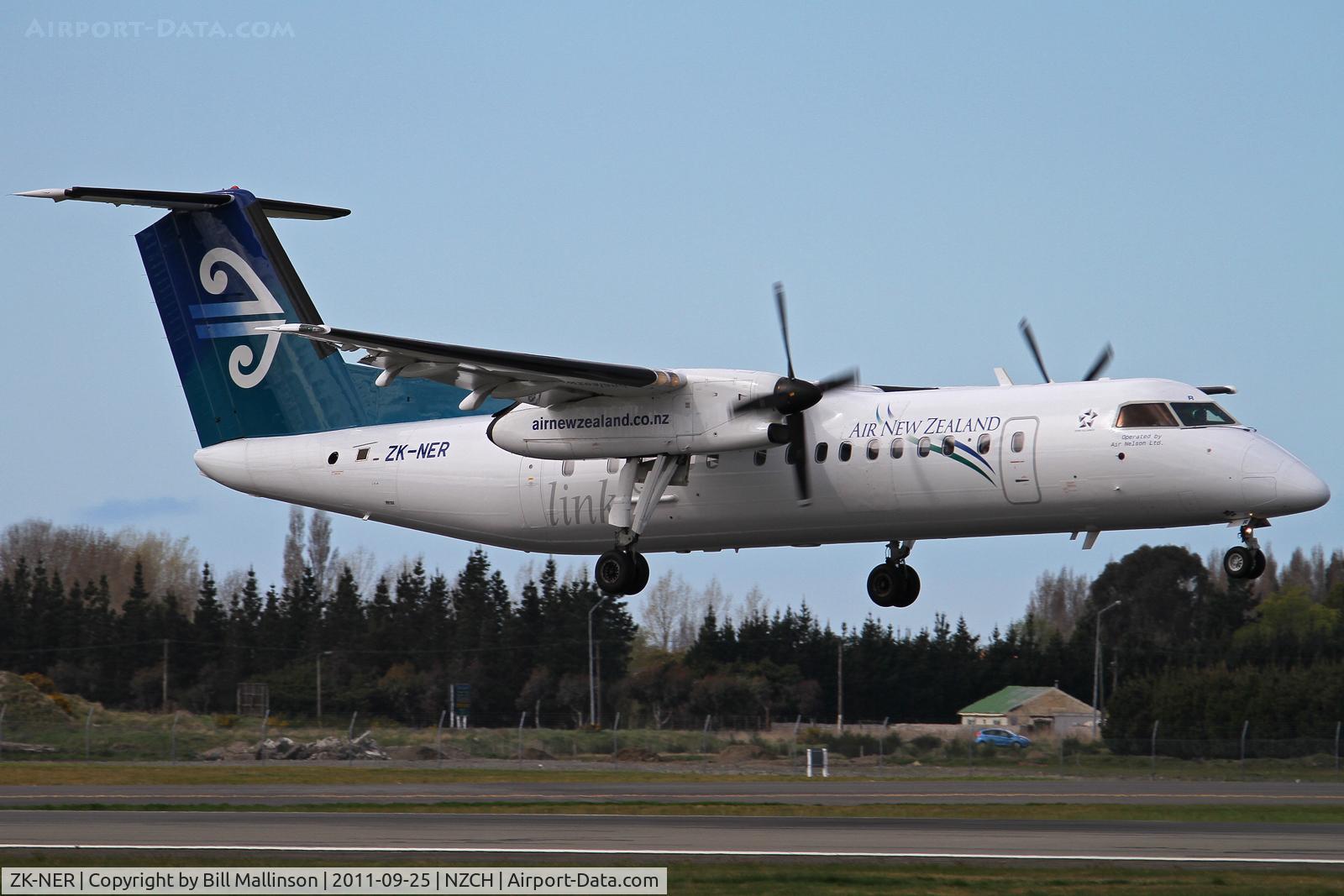 ZK-NER, 1994 De Havilland Canada DHC-8-311 Dash 8 C/N 374, nearly down on 20