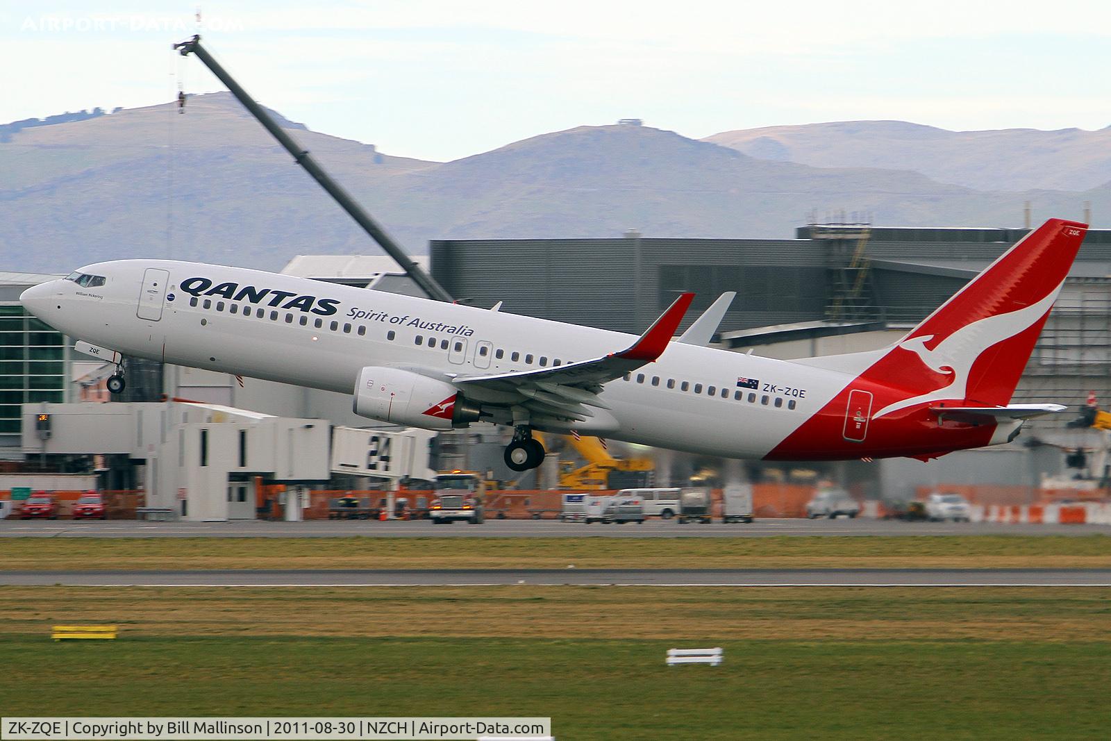 ZK-ZQE, 2011 Boeing 737-838 C/N 34185, away to SYD as QF046