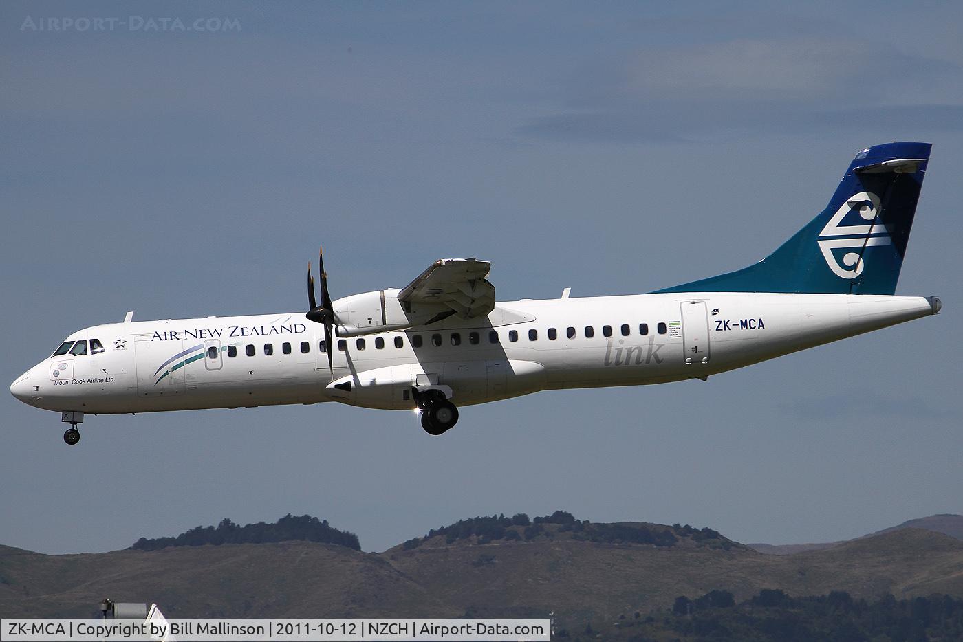 ZK-MCA, 1999 ATR 72-212A C/N 597, finals to 02