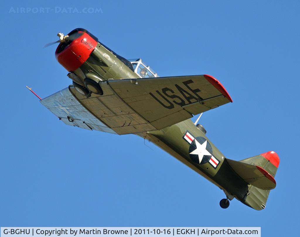 G-BGHU, 1944 North American T-6G Texan C/N 182-729, SHOT AT HEADCORN