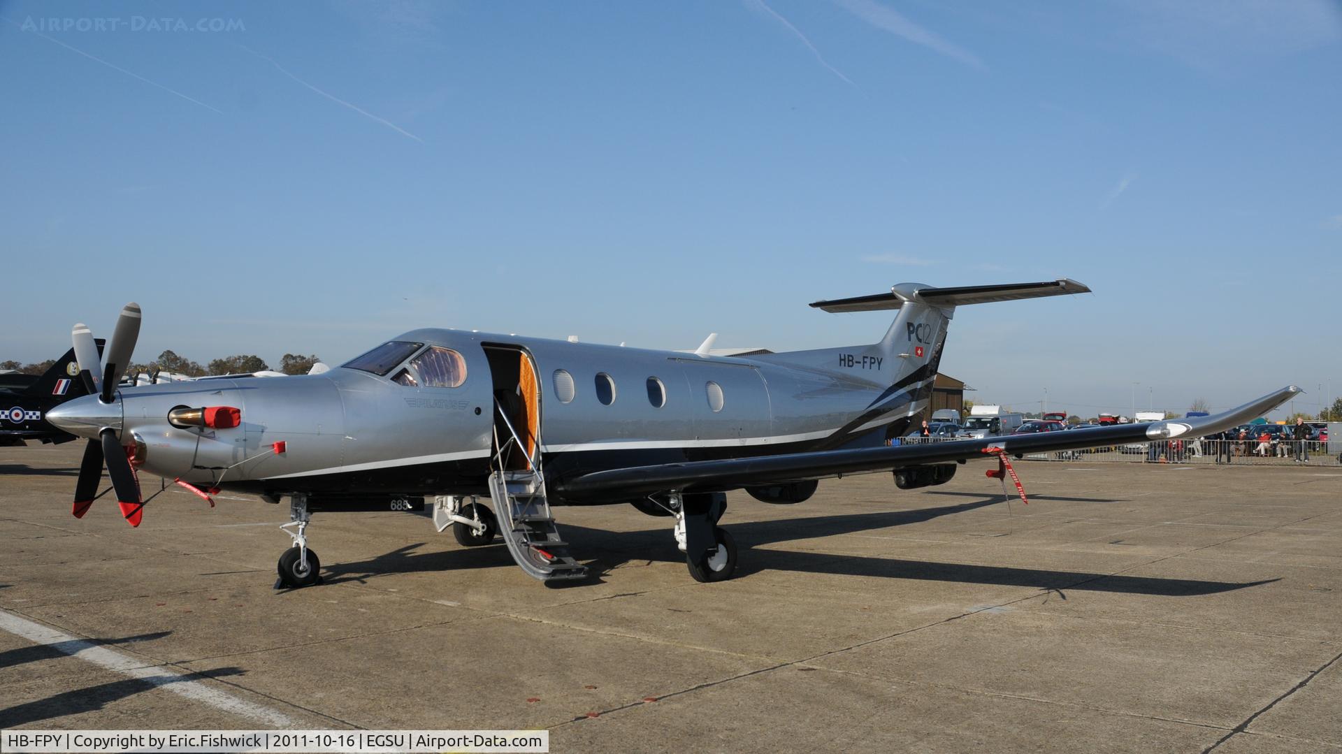 HB-FPY, 2005 Pilatus PC-12/47 C/N 685, 3. HB-FPY at Duxford Autumn Air Show, October, 2011