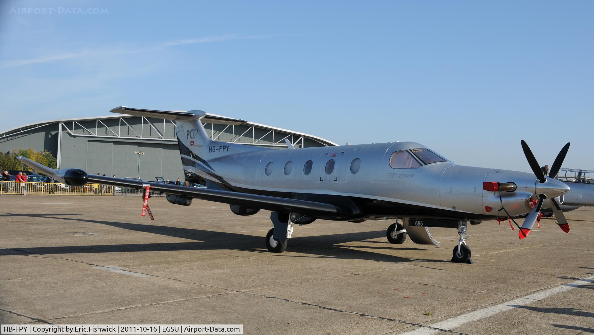 HB-FPY, 2005 Pilatus PC-12/47 C/N 685, 2. HB-FPY at Duxford Autumn Air Show, October, 2011