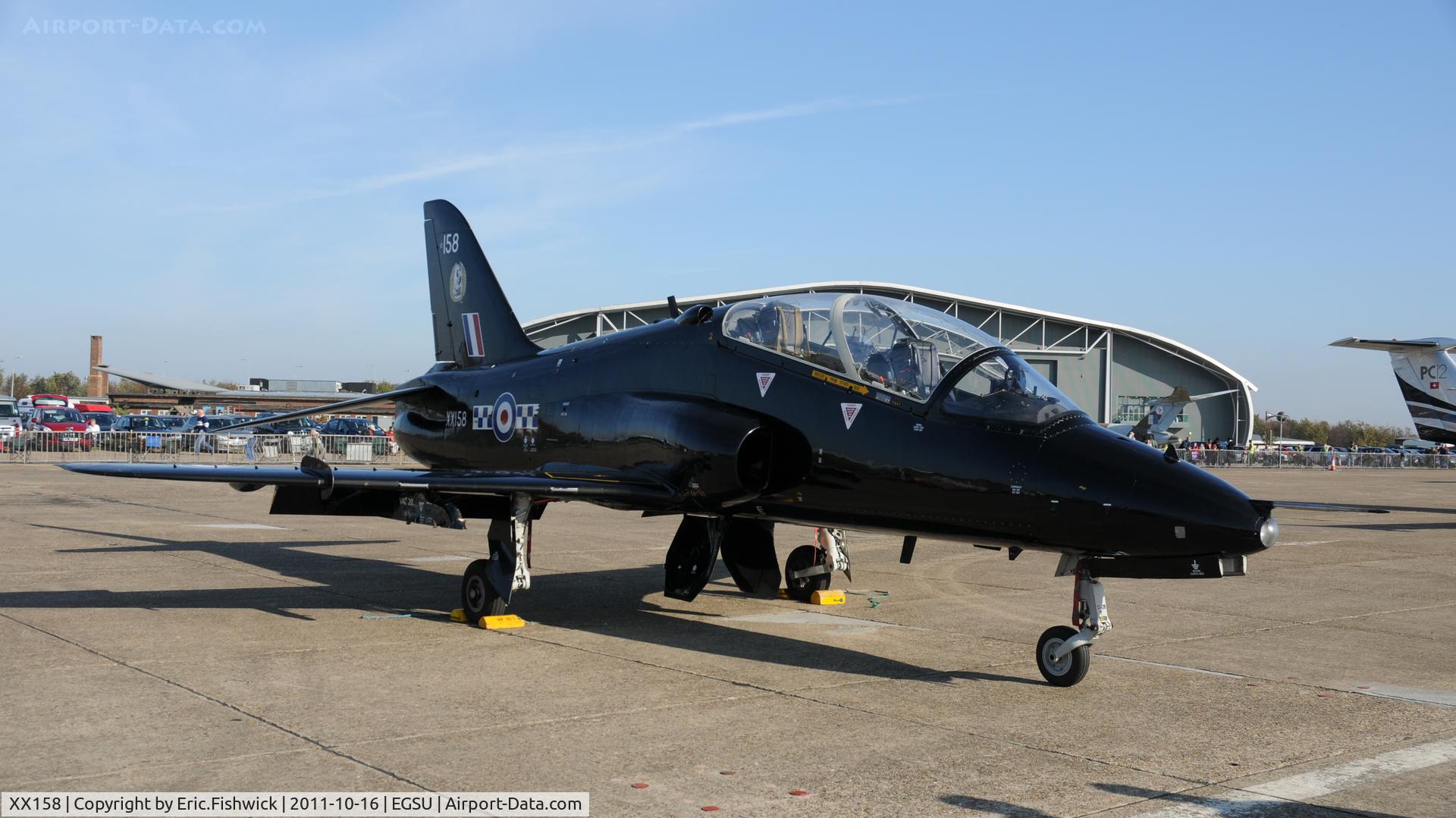 XX158, 1982 Hawker Siddeley Hawk T.1A C/N 004/312004, XX158 (19(R) Squadron, Royal Air Force, Valley) at Duxford Autumn Air Show, October, 2011