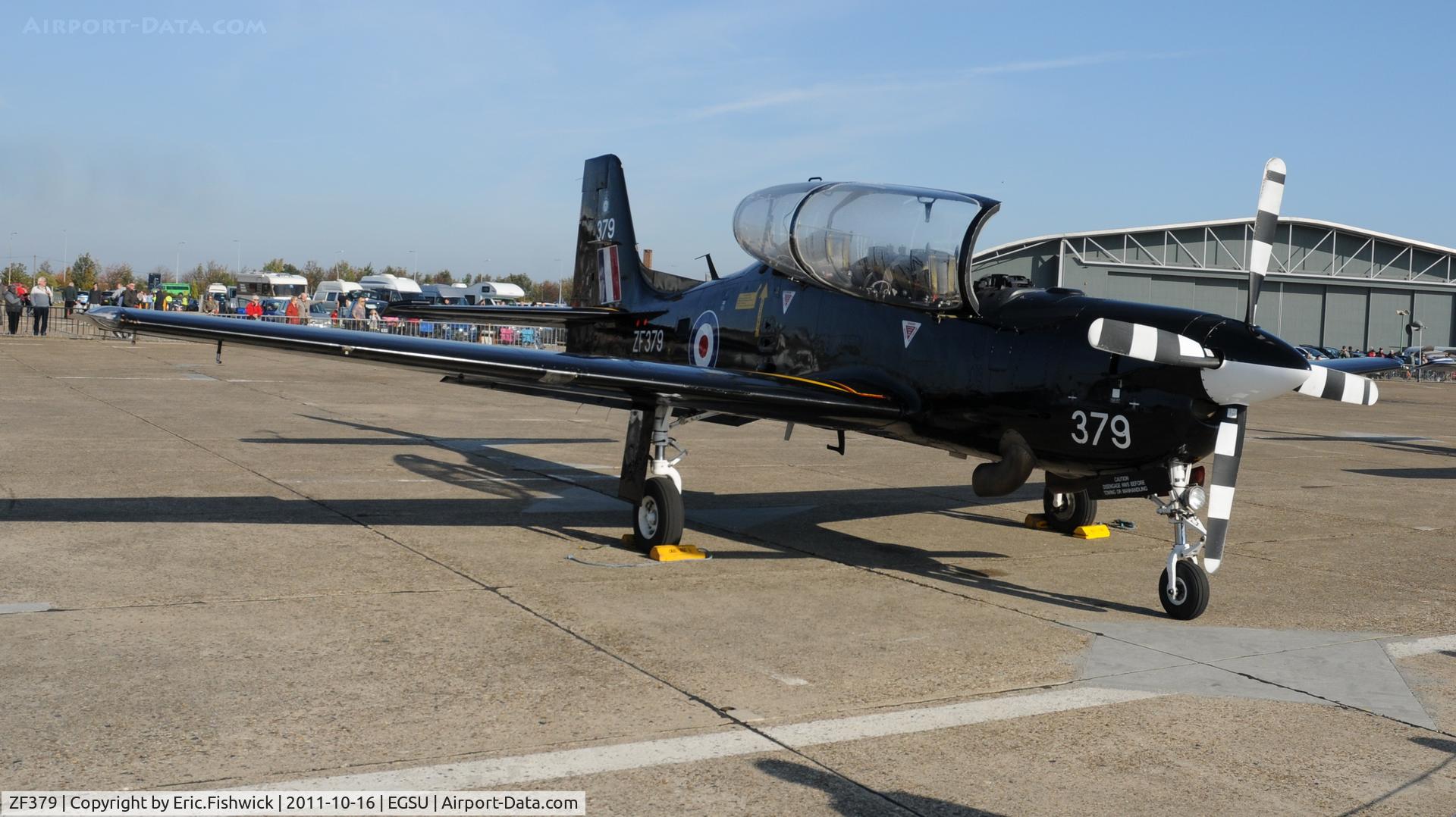 ZF379, 1992 Short S-312 Tucano T1 C/N S122/T93, 3. ZF379 (72(R) Squadron Royal Air Force, Linton -on-Ouse) at Duxford Autumn Air Show, October, 2011