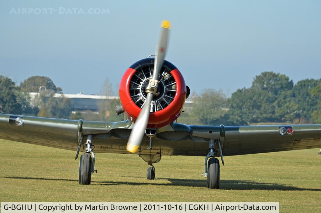G-BGHU, 1944 North American T-6G Texan C/N 182-729, SHOT AT HEADCORN