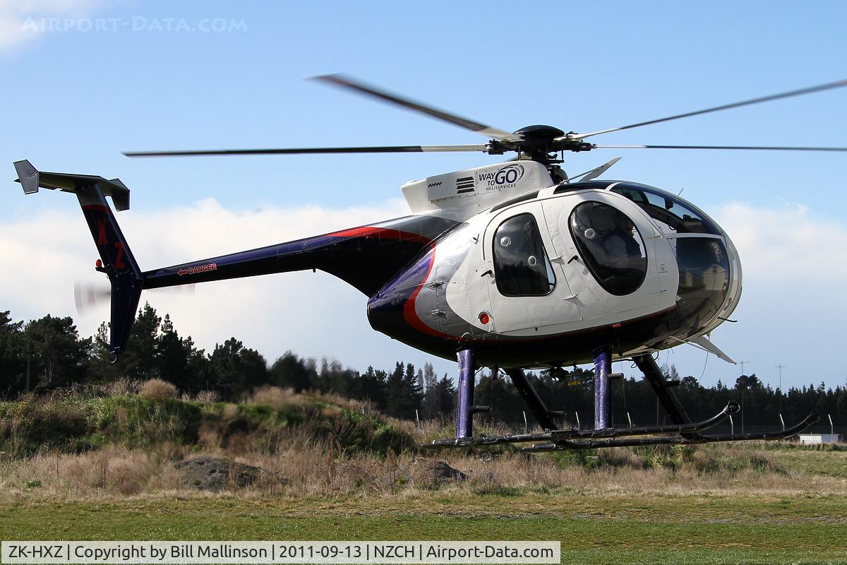 ZK-HXZ, Hughes 369D C/N 1170233D, away back home after servicing