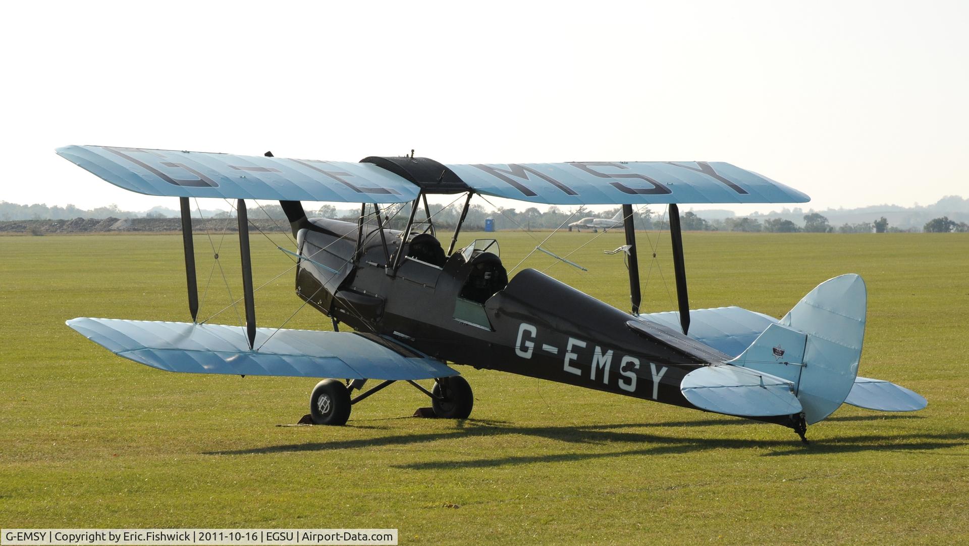 G-EMSY, 1940 De Havilland DH-82A Tiger Moth II C/N 83666, G-EMSY  (Tiger Nine Team) at Duxford Autumn Air Show, October, 2011