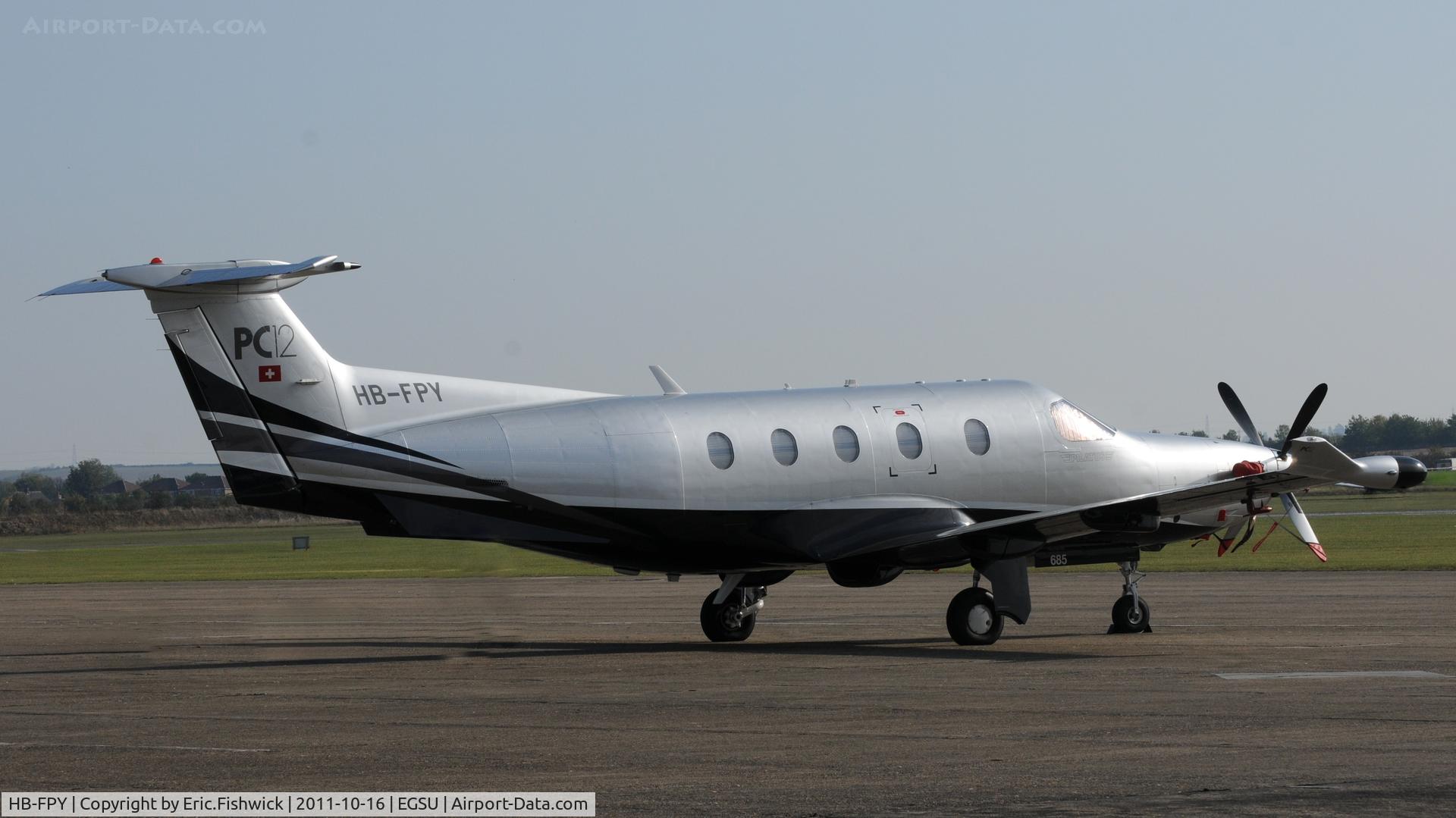 HB-FPY, 2005 Pilatus PC-12/47 C/N 685, 2. HB-FPY at Duxford Autumn Air Show, October, 2011