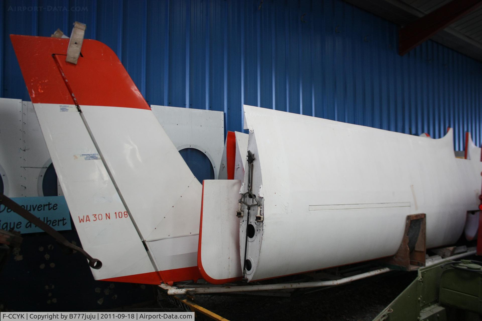 F-CCYK, Wassmer WA-30 Bijave C/N 108, preserved at Albert muséum