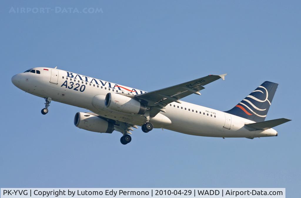 PK-YVG, 1991 Airbus A320-231 C/N 168, Batavia Air