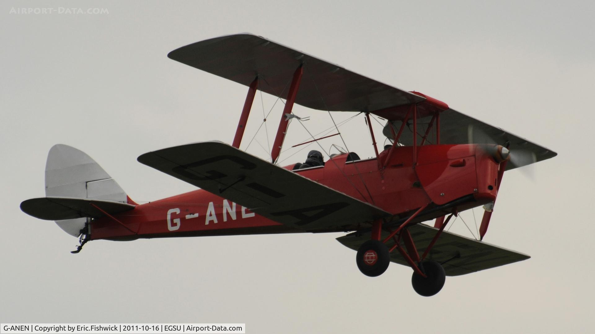 G-ANEN, 1942 De Havilland DH-82A Tiger Moth II C/N 85418, 43. G-ANEN (Tiger Nine Team) at Duxford Autumn Air Show, October, 2011