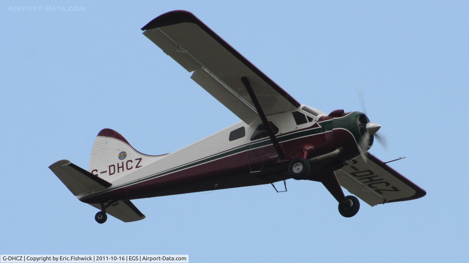 G-DHCZ, 1960 De Havilland Canada DHC-2 Beaver AL.1 C/N 1442, 44. G-DHCZ at Duxford Autumn Air Show, October, 2011
