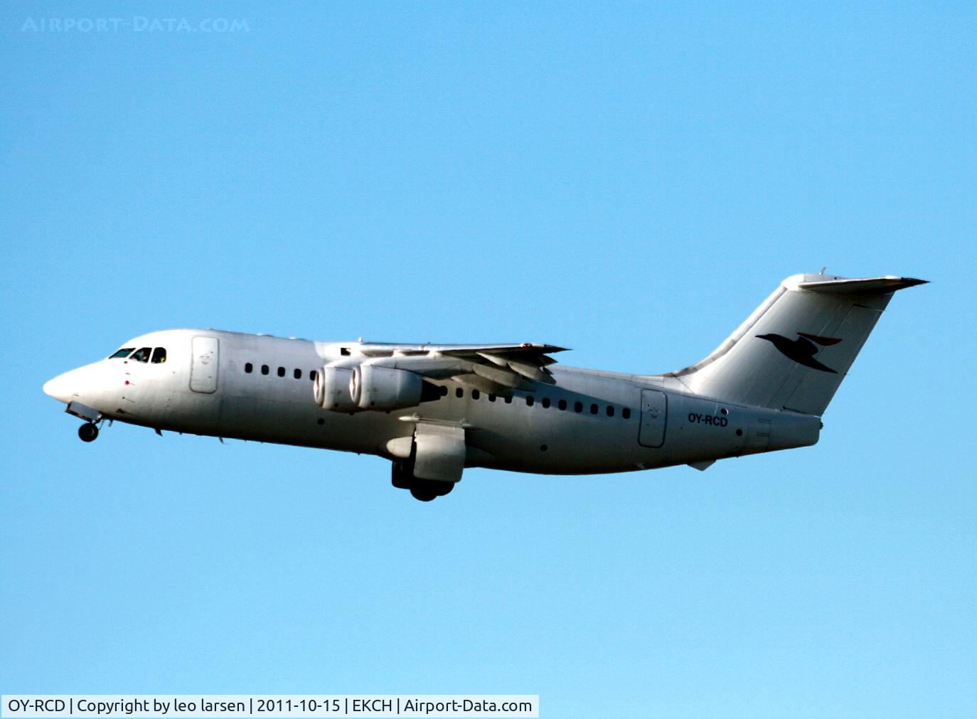 OY-RCD, 1993 British Aerospace Avro 146-RJ85 C/N E.2235, T/O R-22R CPH Kastrup 15.10.11