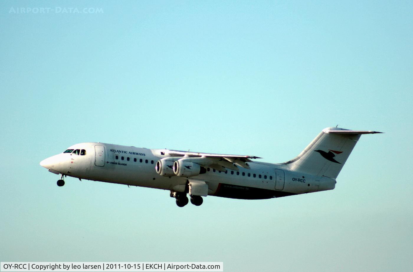 OY-RCC, 1999 British Aerospace Avro 146-RJ100 C/N E3357, T/O R-22R CPH Kastrup 15.10.11