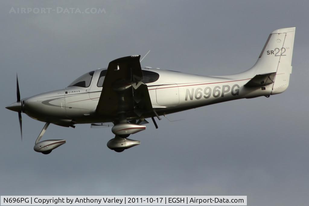 N696PG, Cirrus SR22 GS C/N 3606, Arriving at EGSH