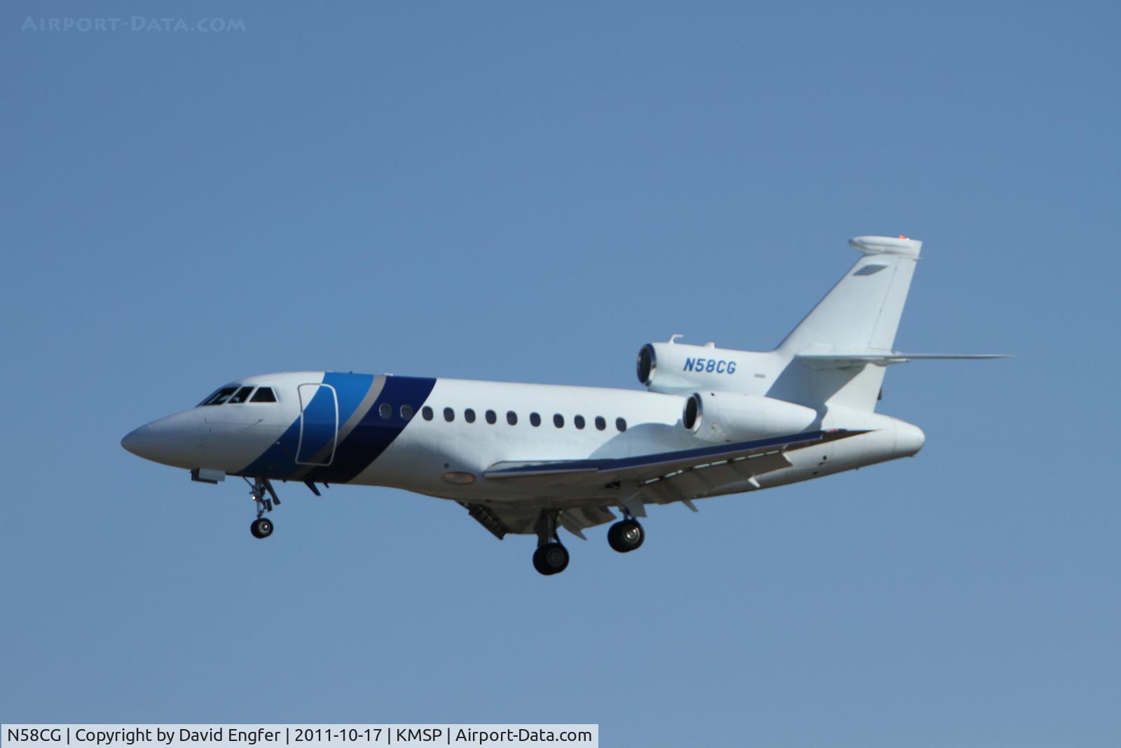 N58CG, 1999 Dassault Falcon 900EX C/N 47, @ KMSP