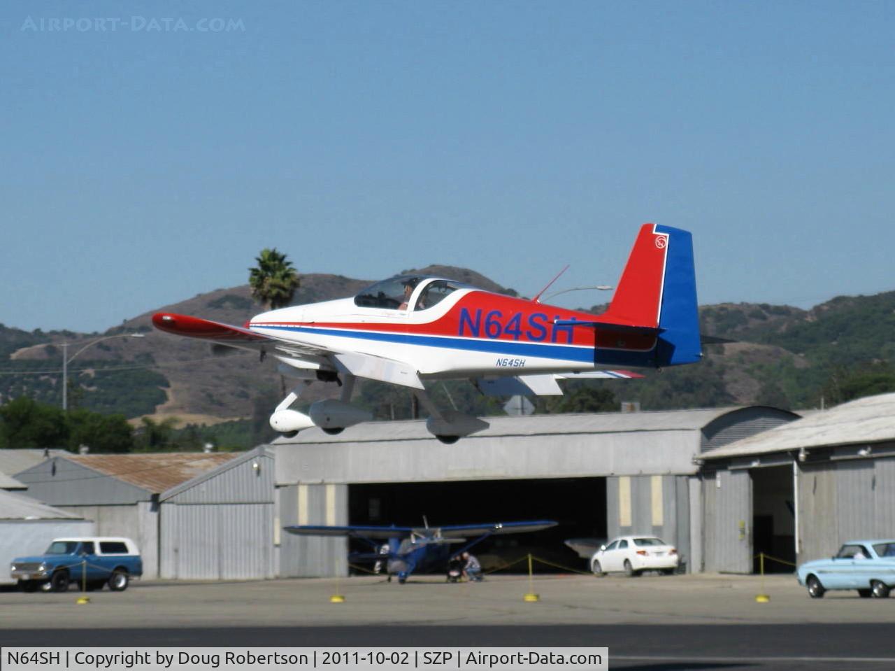 N64SH, 2004 Vans RV-6A C/N 001 (N64SH), 2004 Hoang Van's RV-6A, Lycoming O-360-A1A 180 Hp, landing Rwy 22