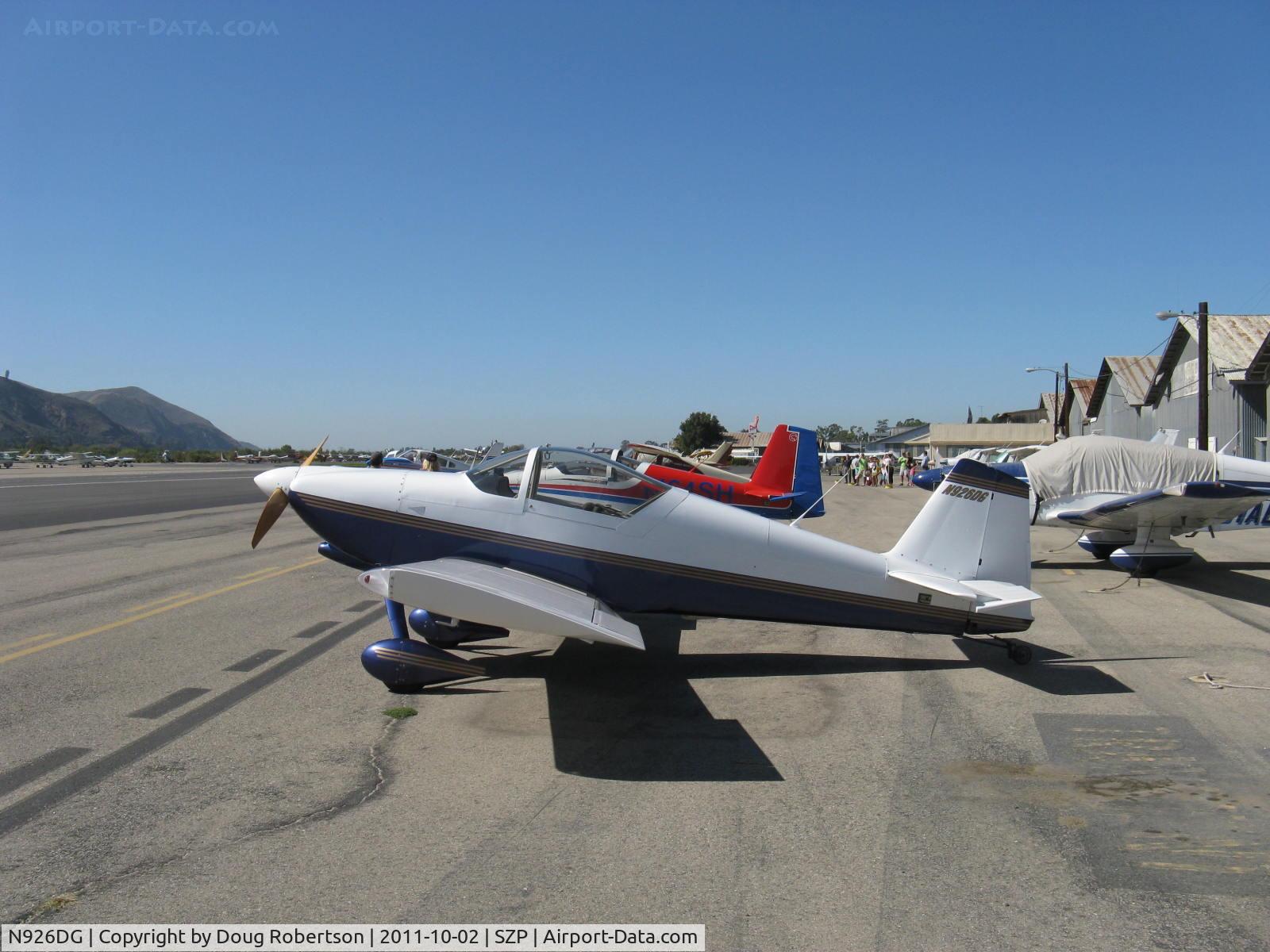 N926DG, 2000 Vans RV-6 C/N 20473, 2000 Gorton VAN's RV-6, Lycoming O-320