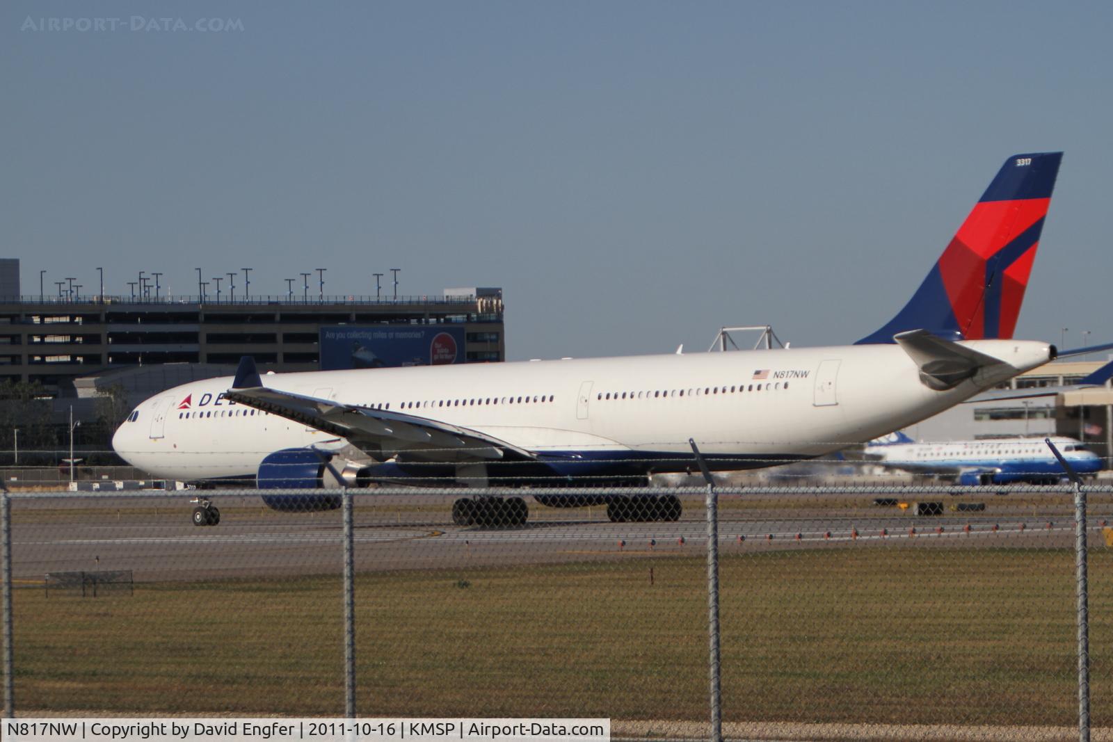 N817NW, 2007 Airbus A330-323 C/N 0843, @ KMSP