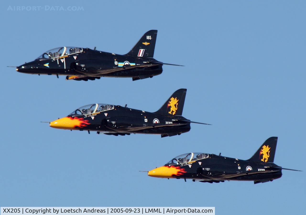 XX205, 1978 Hawker Siddeley Hawk T.1A C/N 052/312052, 205 together with his 