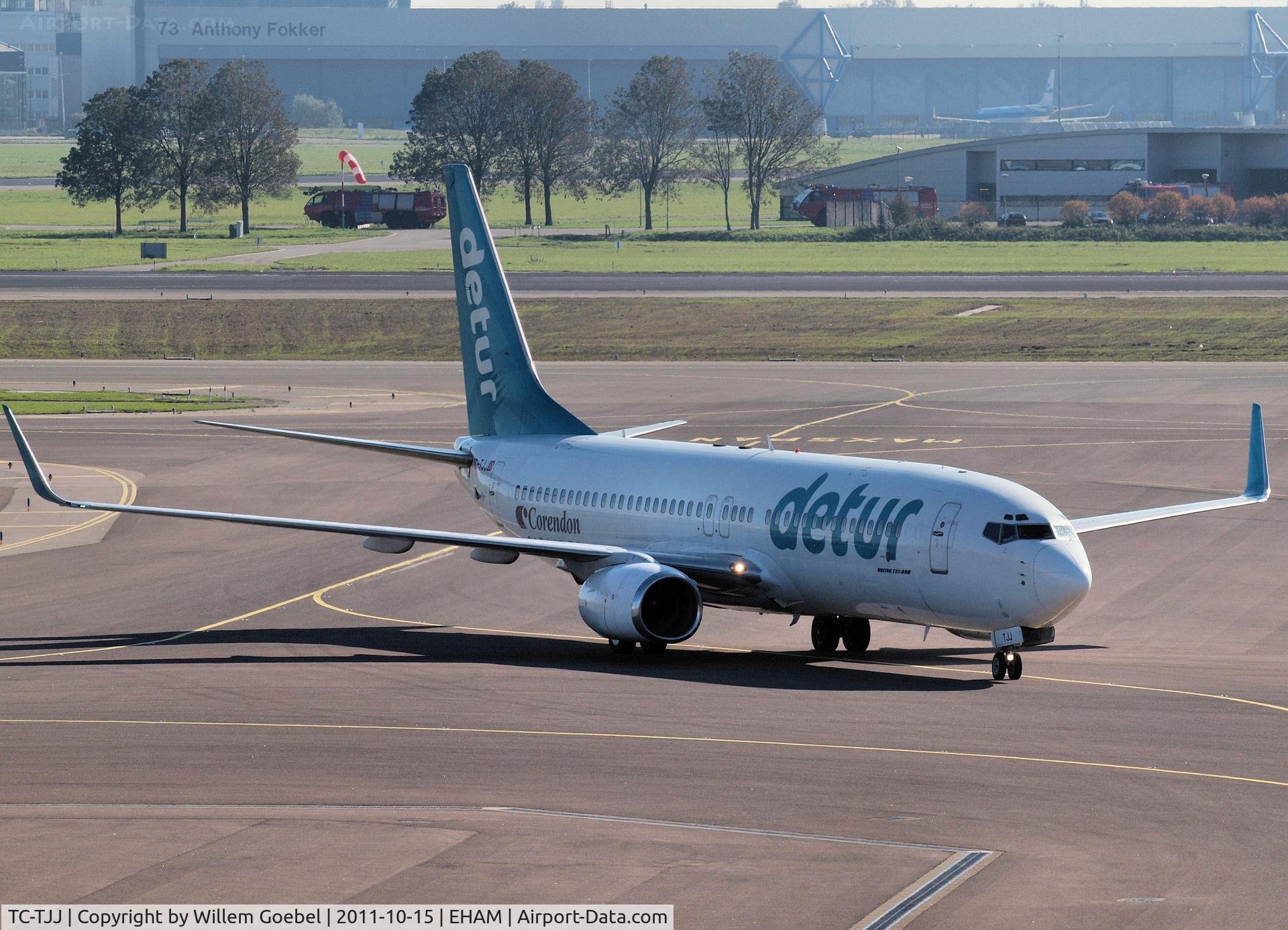 TC-TJJ, 2000 Boeing 737-8S3 C/N 29247, Taxi to the gate of Schiphol Airport