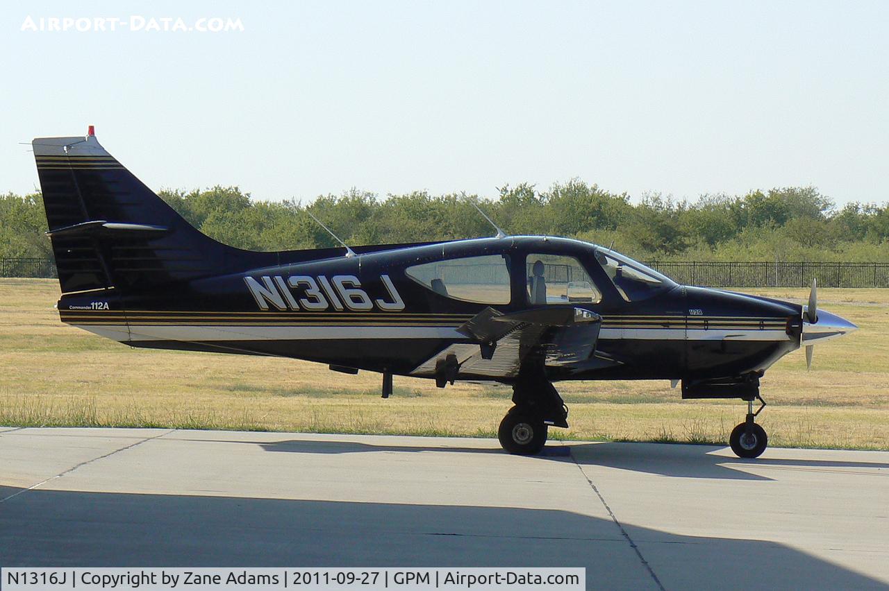 N1316J, 1975 Rockwell International 112A Commander C/N 316, At Grand Prairie Municipal