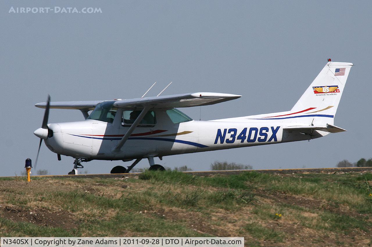 N340SX, 1981 Cessna 152 C/N 15285141, At Denton Municipal Airport