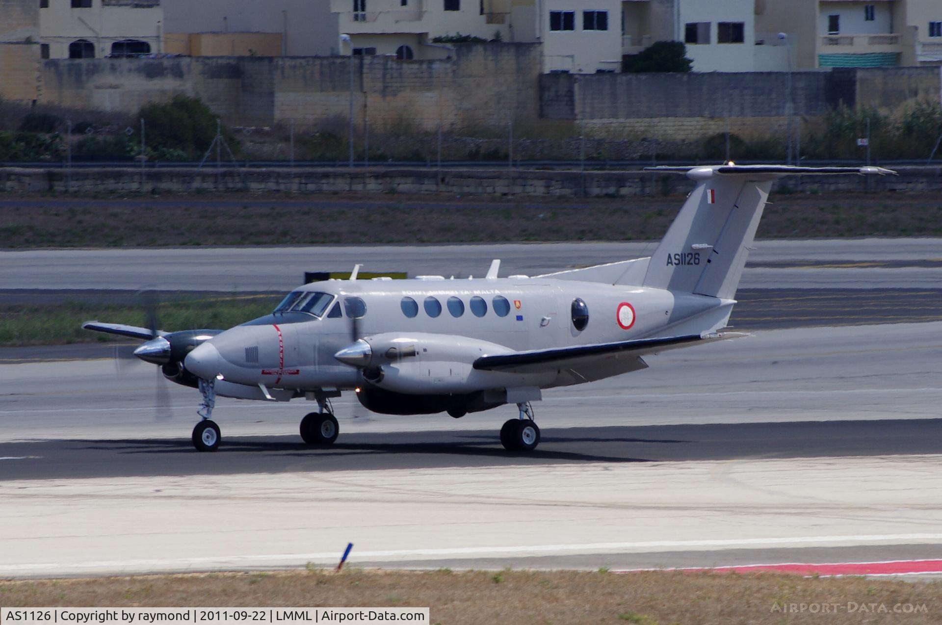 AS1126, 2010 Hawker Beechcraft B200 King Air C/N BB-2016, Kingair AS1126 Armed Forces of Malta