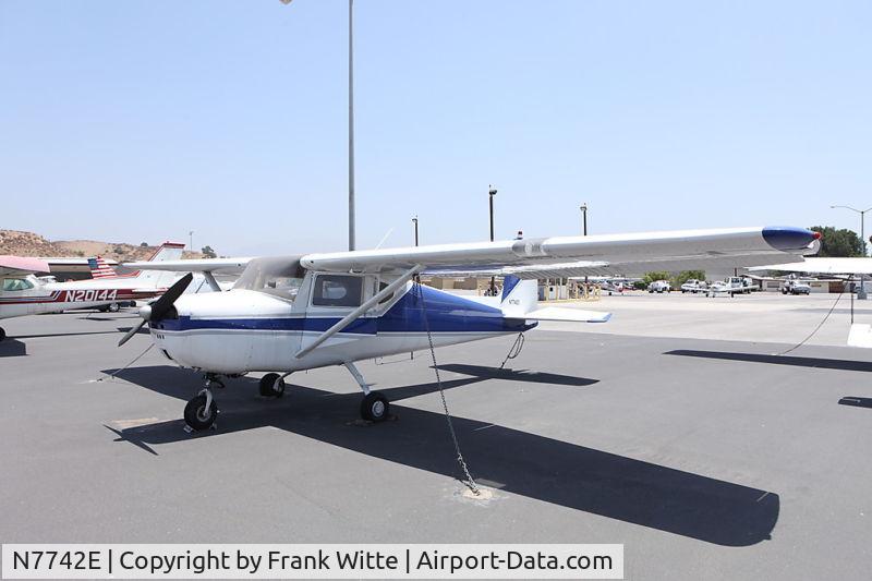 N7742E, 1959 Cessna 150 C/N 17542, Cessna N7742E