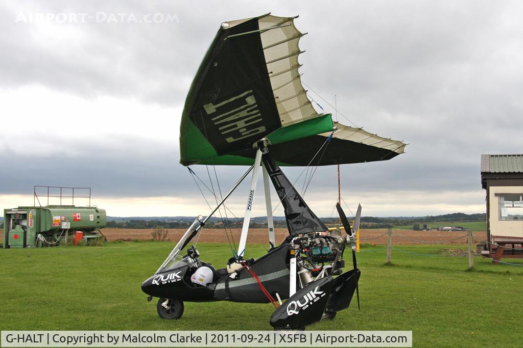 G-HALT, 2004 Mainair Pegasus Quik C/N 8063, Mainair Pegasus Quik, Fishburn Airfield, September 2011.