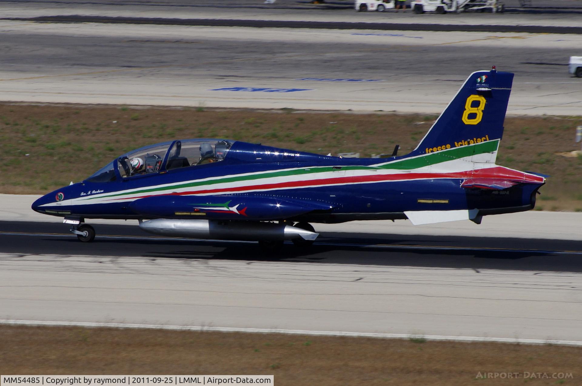 MM54485, Aermacchi MB-339PAN C/N 6682/077/AD014, MB339 MM54485/8 Frecce Tricolori Team