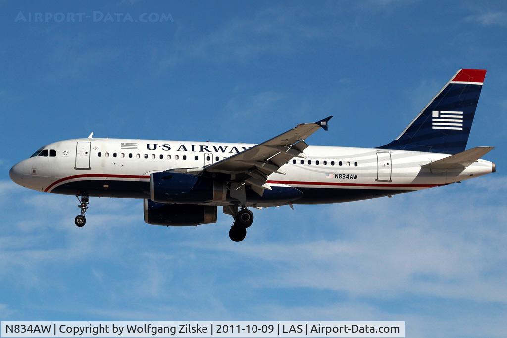 N834AW, 2004 Airbus A319-132 C/N 2302, visitor
