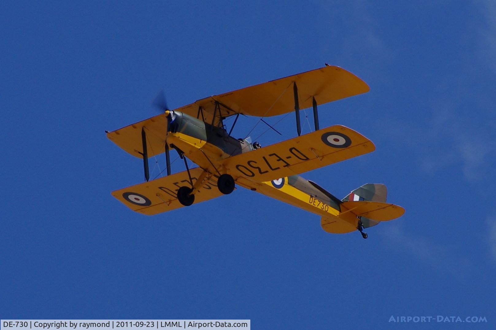 DE-730, De Havilland DH-82A Tiger Moth II C/N 85660, Tiger Moth D-E730 Malta Aviation Museum