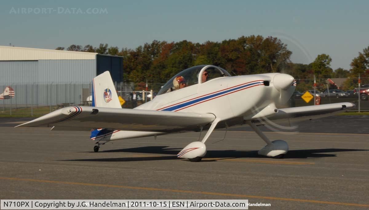 N710PX, 2006 Vans RV-8 C/N 81788, taxiing at Easton MD