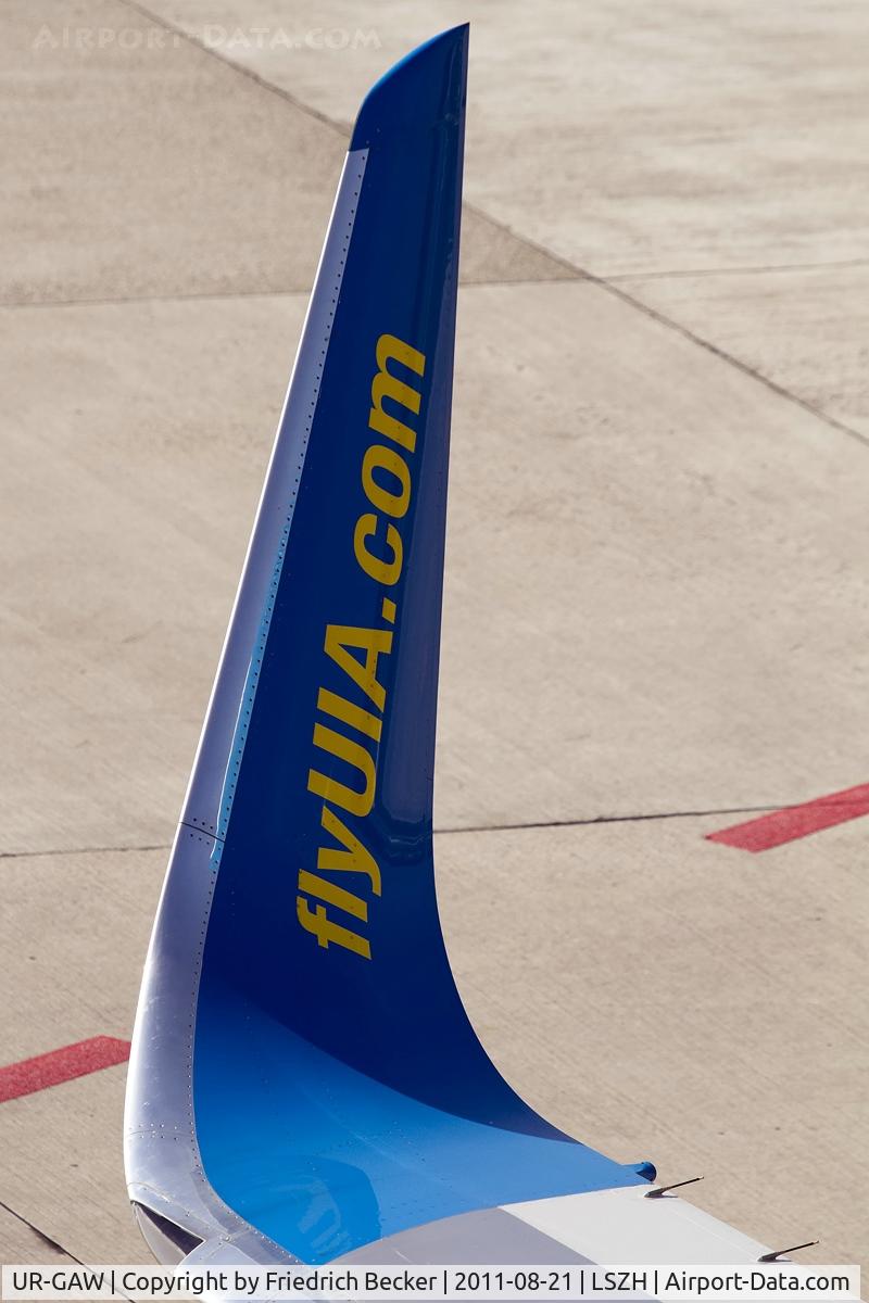 UR-GAW, 1991 Boeing 737-5Y0 C/N 24898, winglet of Ukraine International B737-500 UR-GAW at the gate