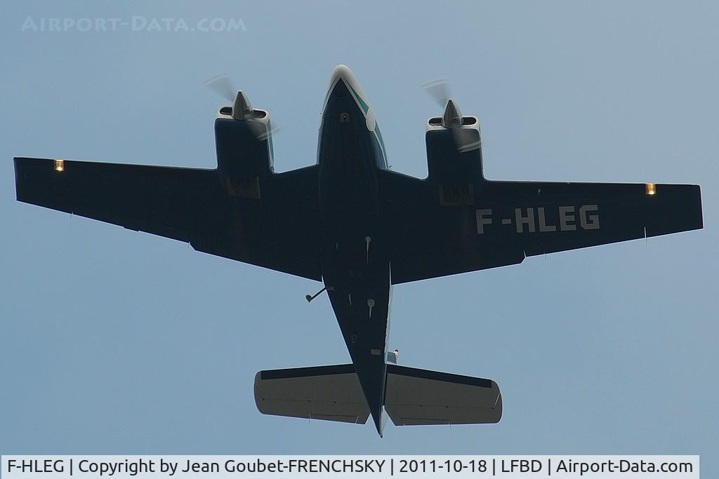 F-HLEG, 1969 Beech 95-B55 Baron Baron C/N TC-1272, take off 23 to Arcachon