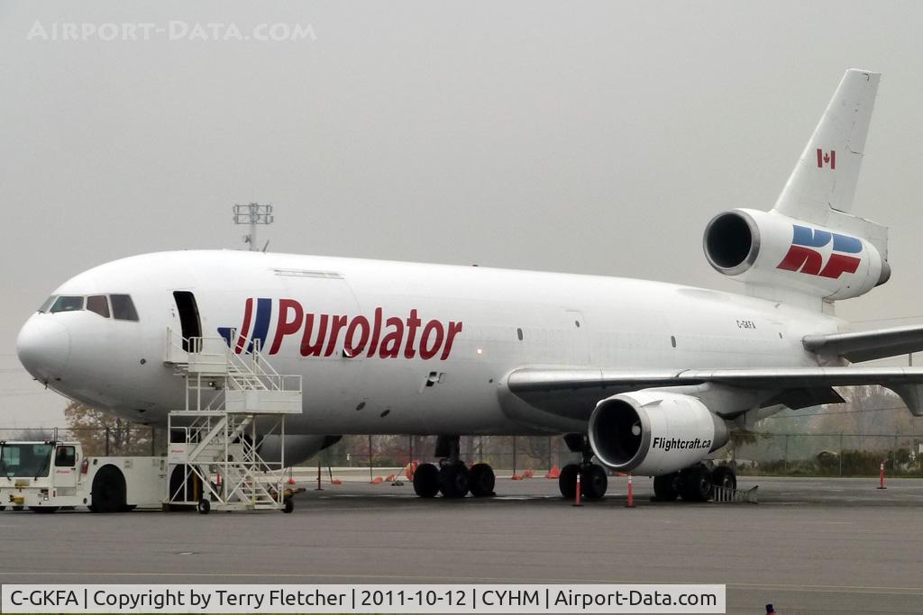 C-GKFA, 1975 McDonnell Douglas DC-10-30F C/N 46921, Puralator's 1975 McDonell Douglas DC-10-30(F), c/n: 46921