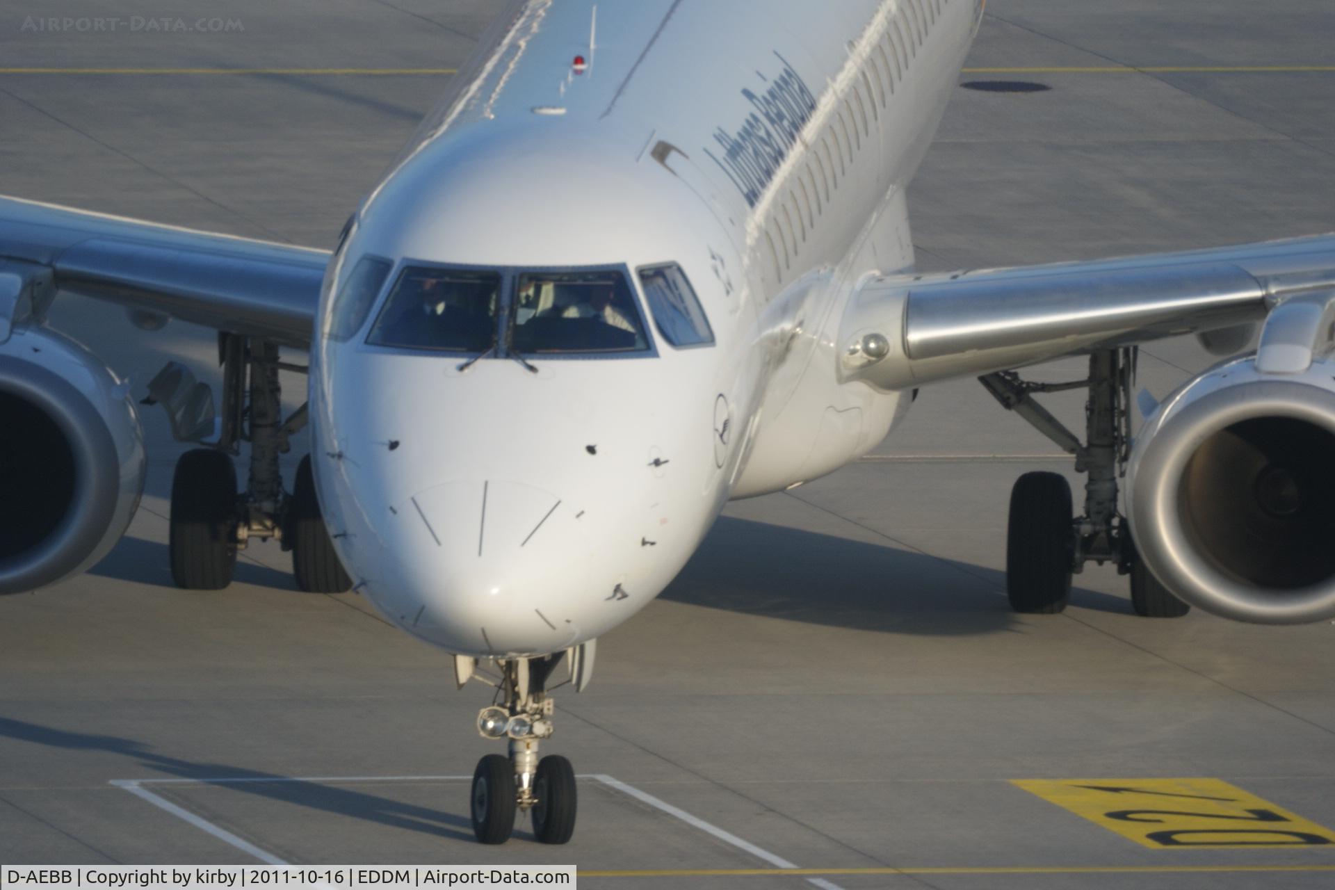 D-AEBB, 2009 Embraer 195LR (ERJ-190-200LR) C/N 19000316, @Muc 2011-10-16