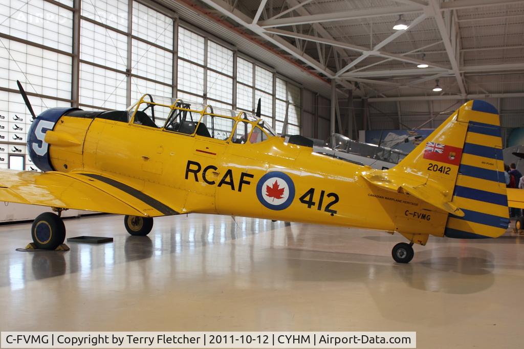 C-FVMG, 1952 Canadian Car & Foundry T-6 Harvard Mk.4 C/N CCF4-203, 1952 Canadian Car & Foundry Harvard 4, c/n: CCF4-203 at Canadian Warplane Heritage Museum