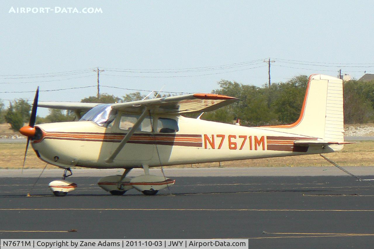 N7671M, 1959 Cessna 175 Skylark C/N 55971, At Mid-way Regional Airport - Midlothian, TX