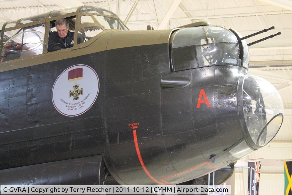 C-GVRA, 1945 Victory Aircraft Avro 683 Lancaster BX C/N FM 213 (3414), 1945 Victory Aircraft Avro 683 Lancaster B10, c/n: FM 213 at Canadian Warplane Aviation Museum