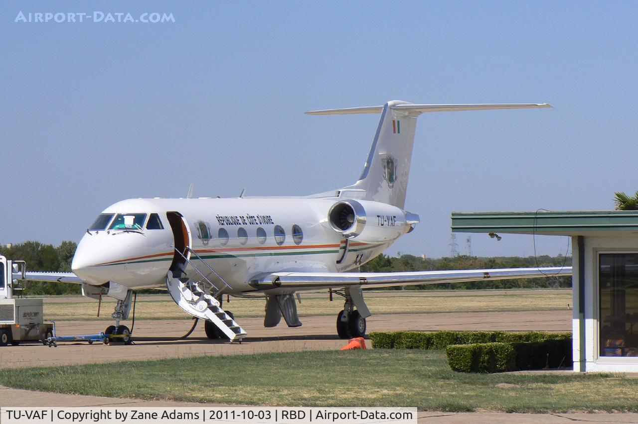 TU-VAF, 1985 Gulfstream Aerospace G-1159A Gulfstream III Gulfstream III C/N 462, Ivory Coast G-III at Dallas Executive Airport