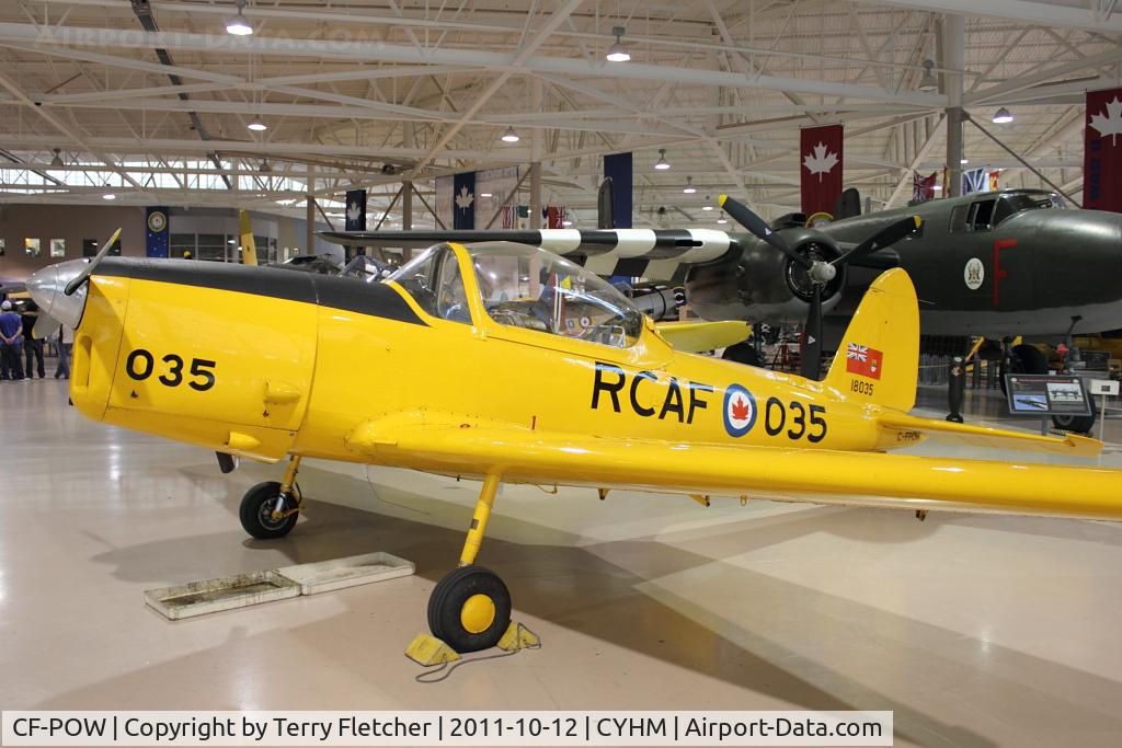 CF-POW, 1956 De Havilland Canada DHC-1B-2-S5 Chipmunk Mk2 C/N 173-211, 1956 Dehavilland DHC-1B-2-S5, c/n: 173-211 at Canadian Warplane Heritage Museum
